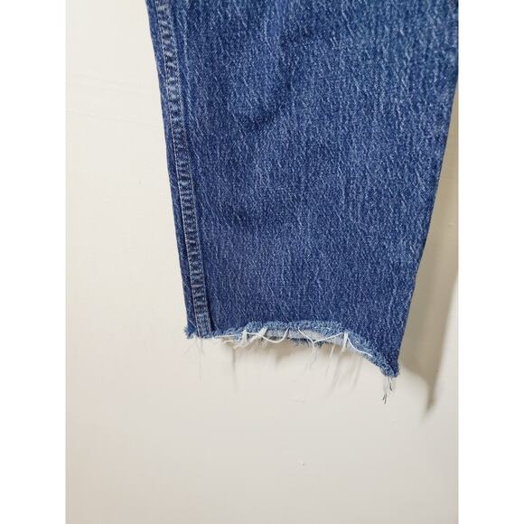 Gap Womens 31 Tall Cheeky Straight High Rise Jeans 12‎ LONG Dark Wash Stretch - Picture 4 of 11